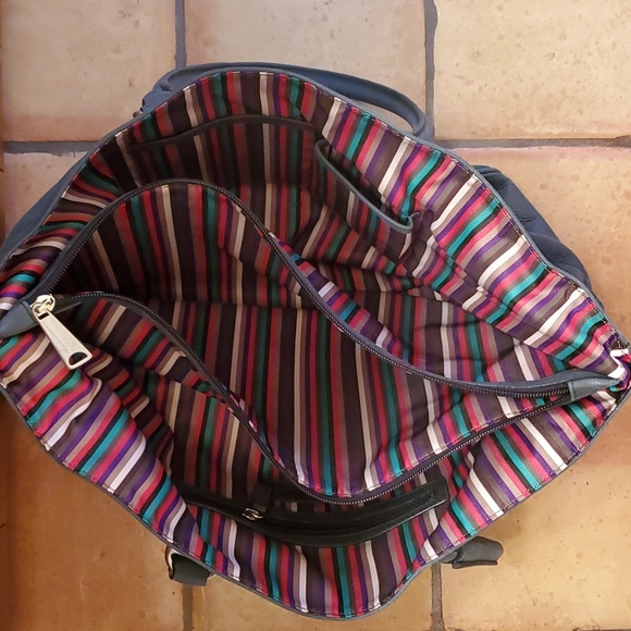 Royal Albartross Large Bag Purse Tote Deep Teal Green Leather New - Picture 11 of 12